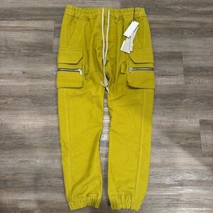 Rick Owens Mastodon Cargo Drawstring Pants in Acid